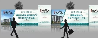 古冶错落形地产围挡